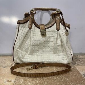 Brahmin Marshallow Elisa Satchel Bag